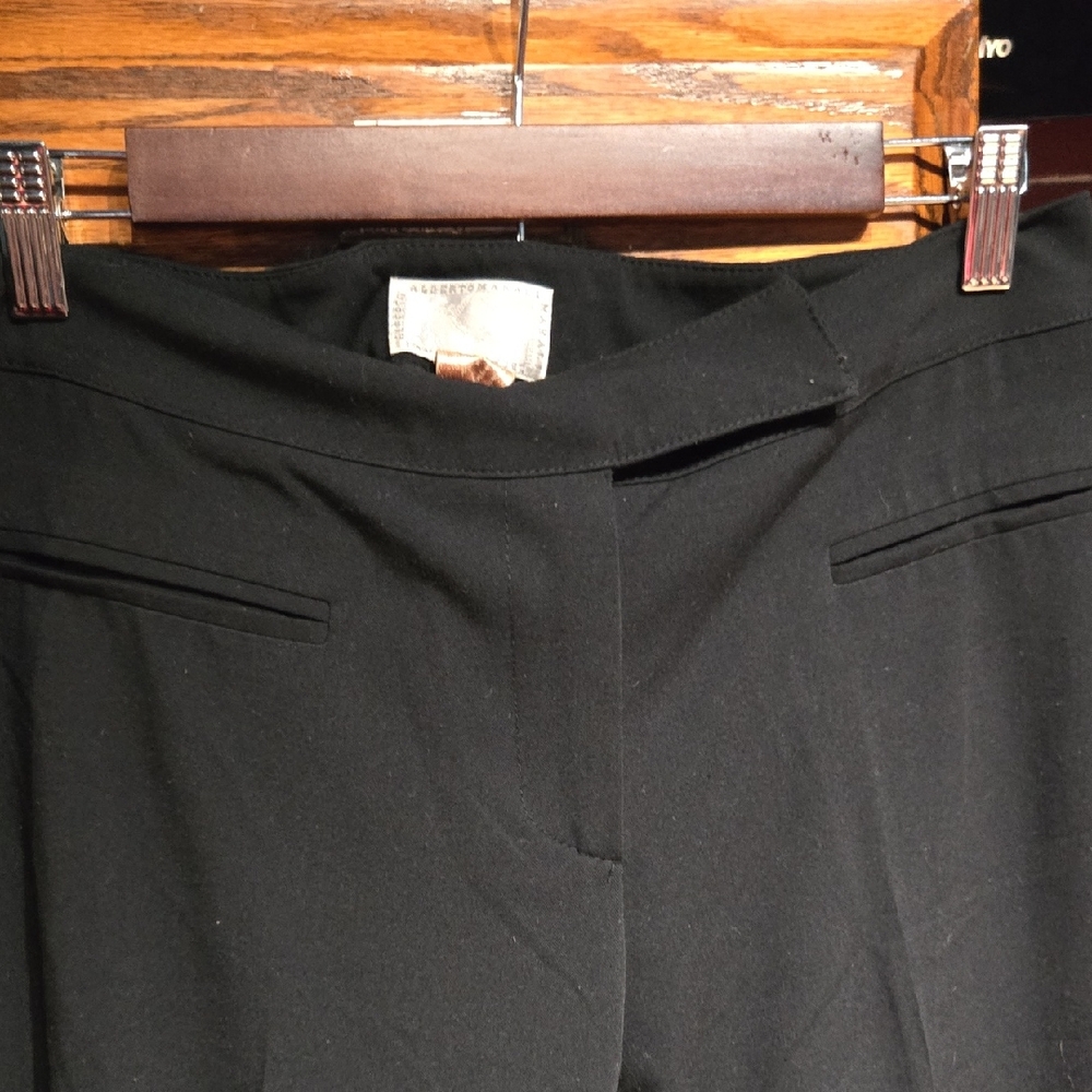 Alberto Makali~Black Dress Pants - Classic Tailored Waist